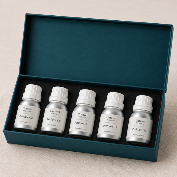 Perfume Oil Sampler Set of 13 — Single Note Fragrance Oils Discovery Kit (13 × 20g)