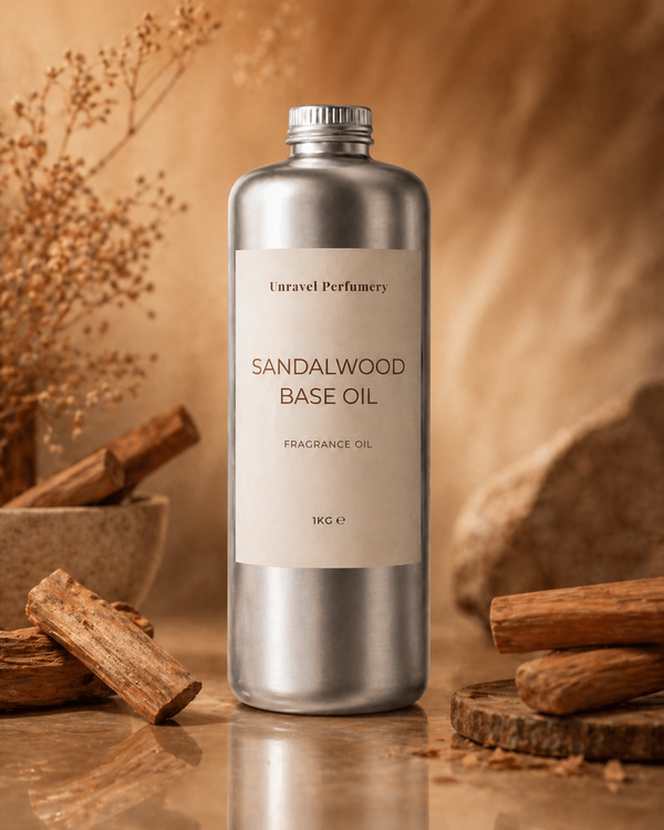 Sandalwood Base Oil – Smooth Woody Fragrance Oil for Perfume & Cosmetic Use