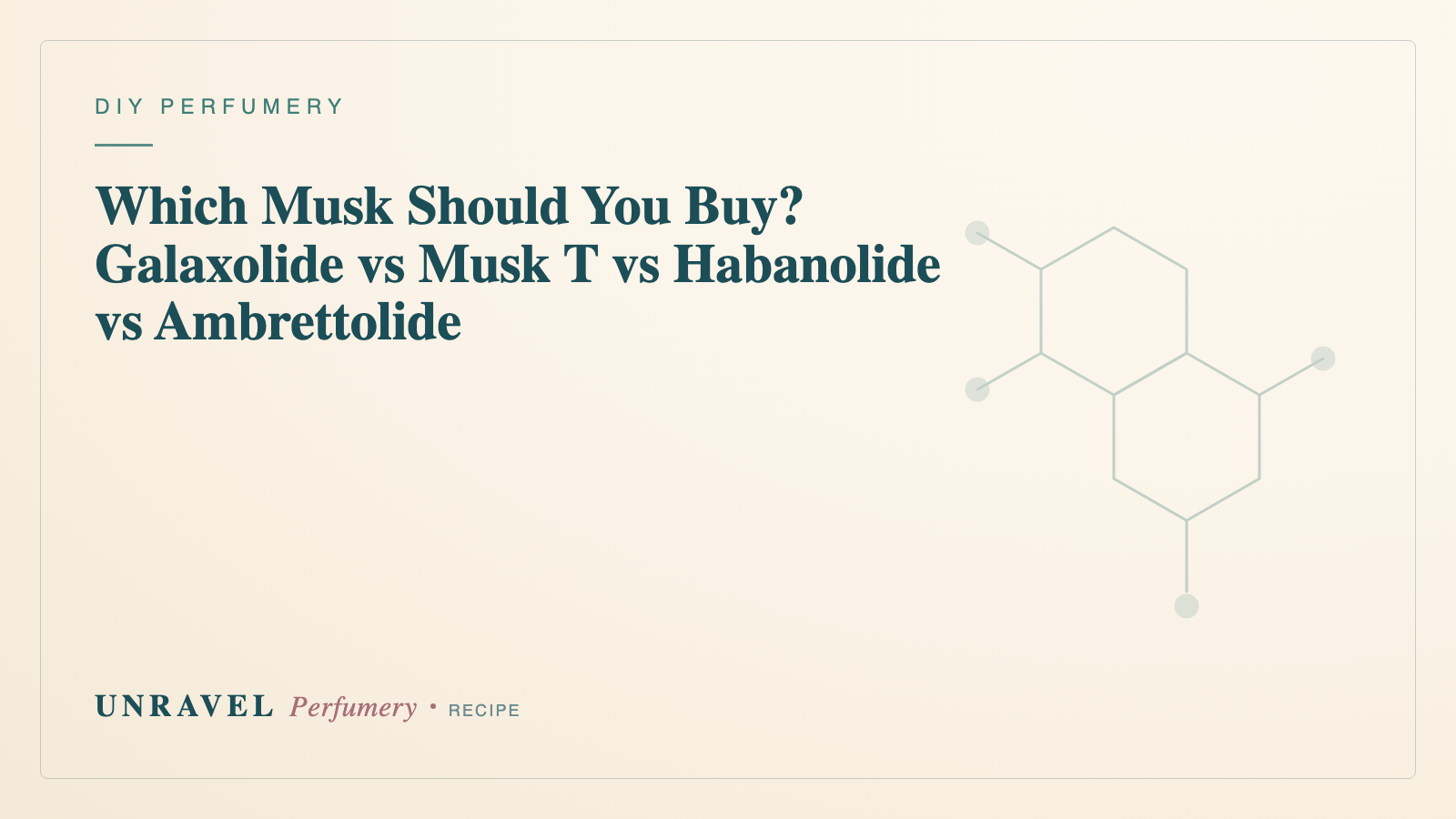 Which Musk Should You Buy? Galaxolide vs Musk T vs Habanolide vs Ambrettolide, Compared