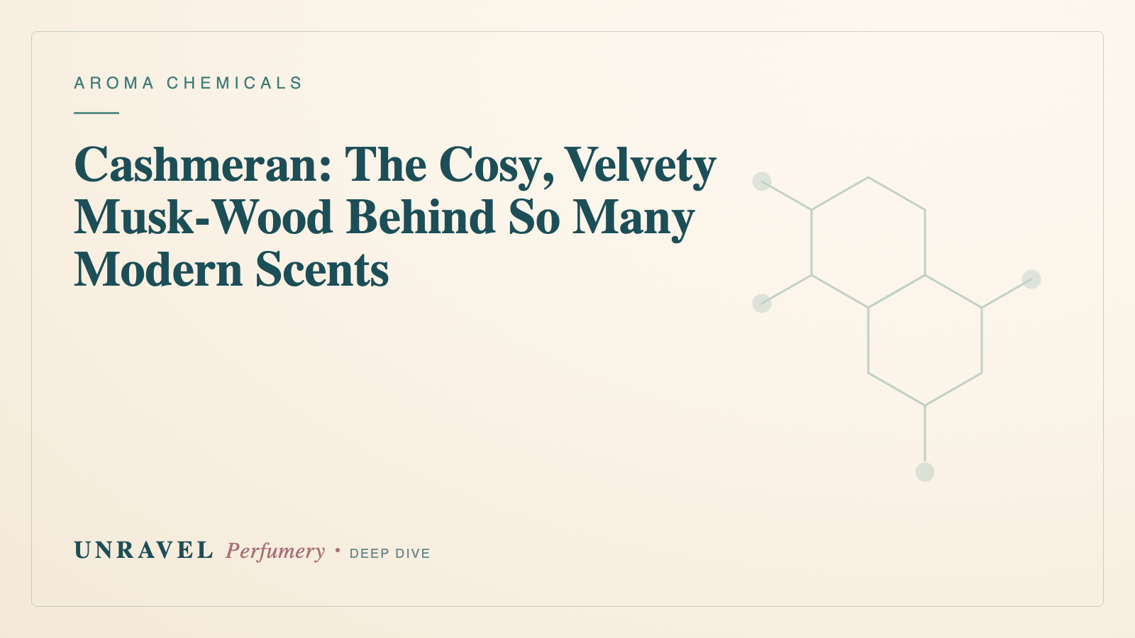 Cashmeran: The Cosy, Velvety Musk-Wood Behind So Many Modern Scents