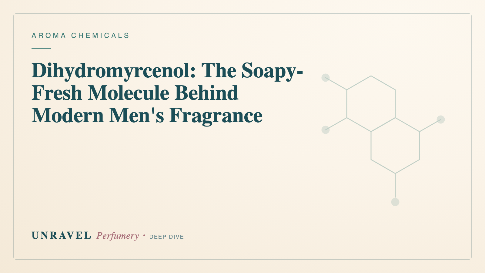 Dihydromyrcenol: The Soapy-Fresh Molecule Behind Modern Men's Fragrance