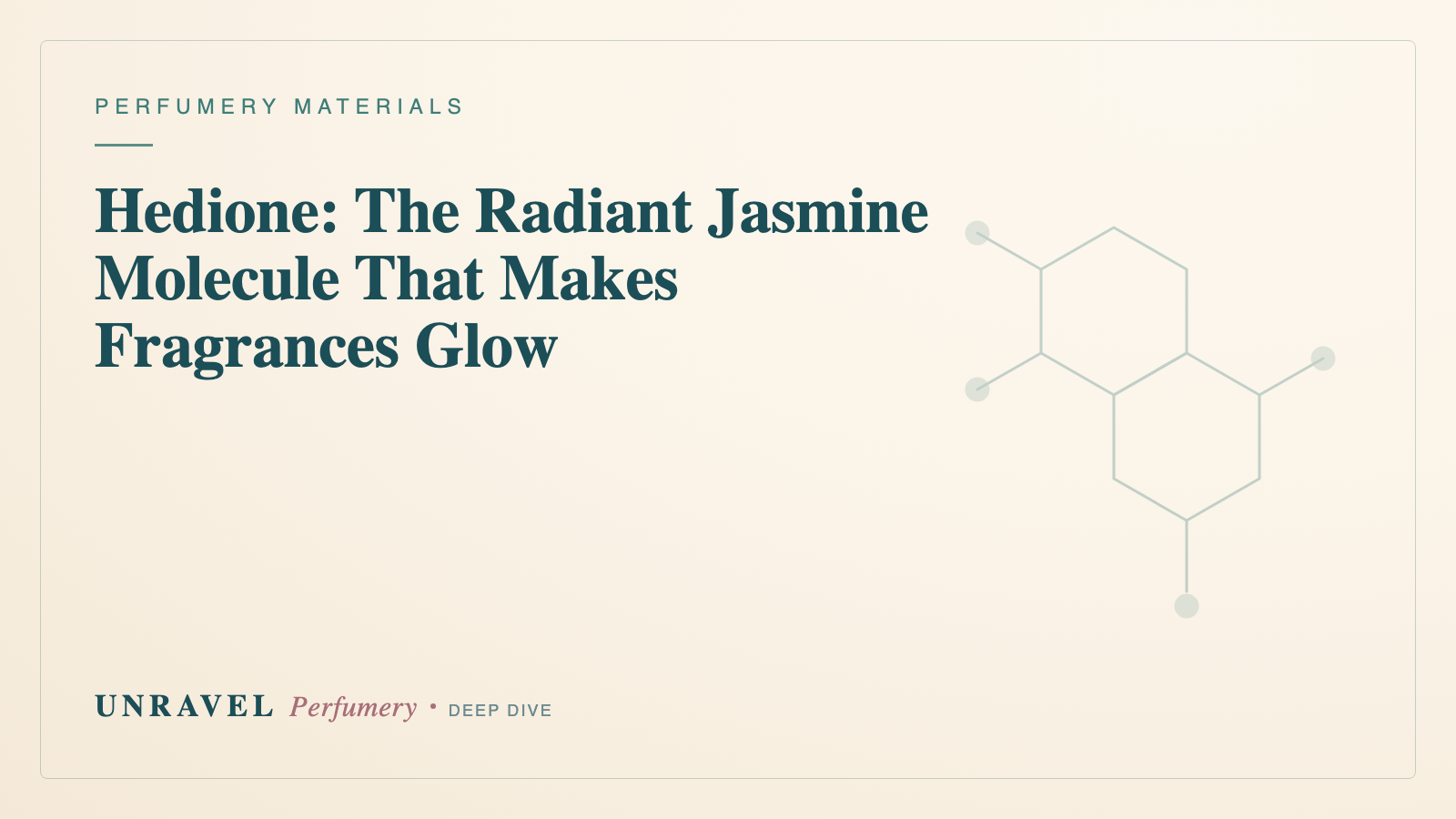 Hedione: The Radiant Jasmine Molecule That Makes Fragrances Glow