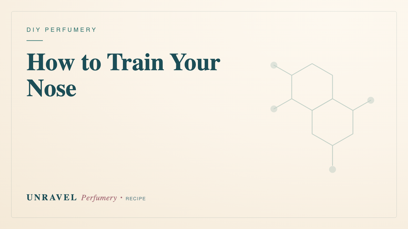 How to Train Your Nose: A Beginner Perfumer's Smelling Practice