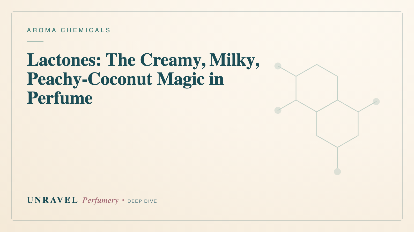 Lactones: The Creamy, Milky, Peachy-Coconut Magic in Perfume