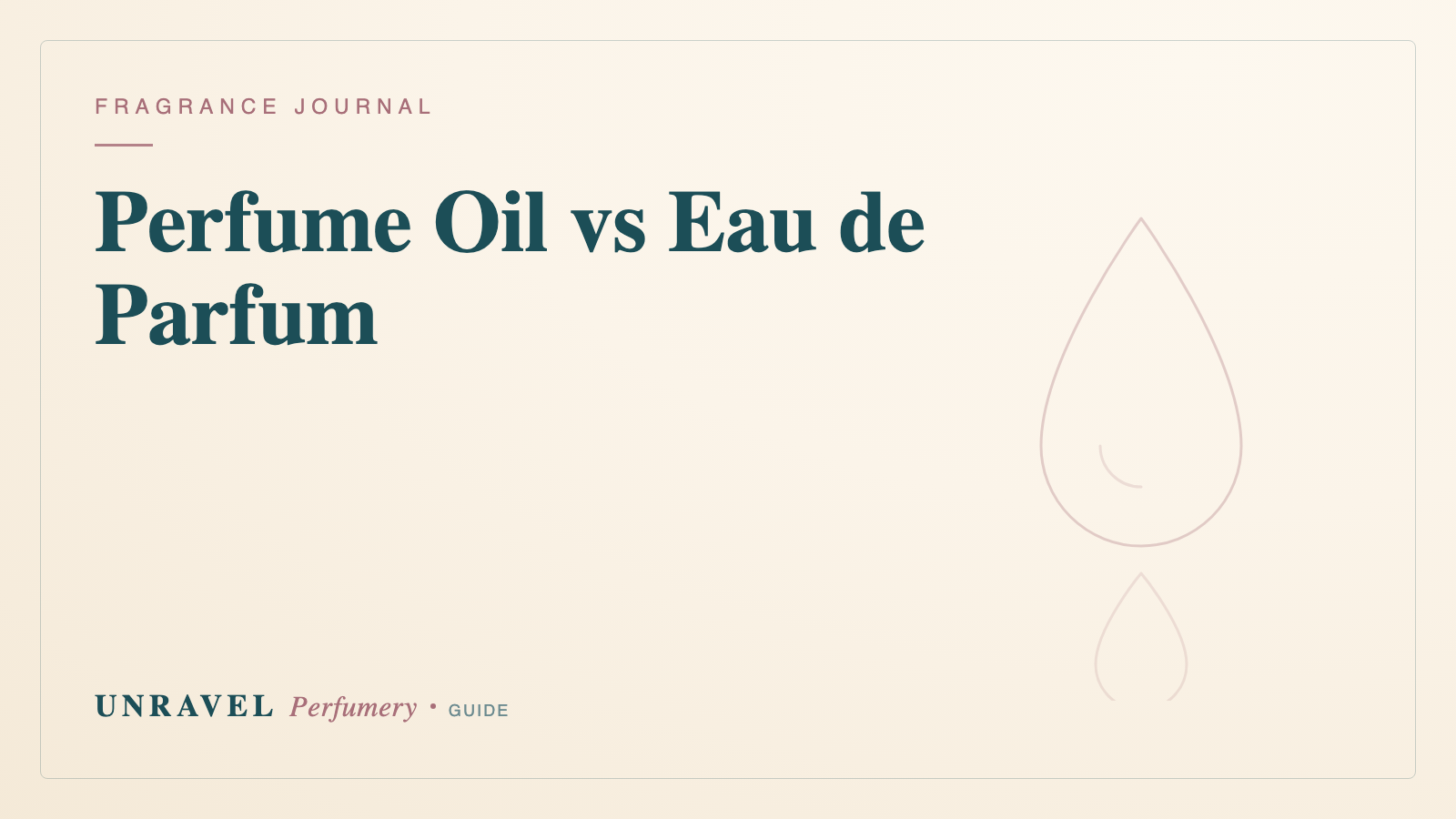 Perfume Oil vs Eau de Parfum: Which Lasts Longer and Is Better Value?
