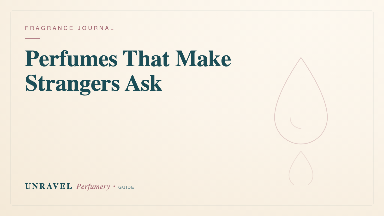 The Biryani Was Getting Cold: Perfumes That Make Strangers Ask Questions