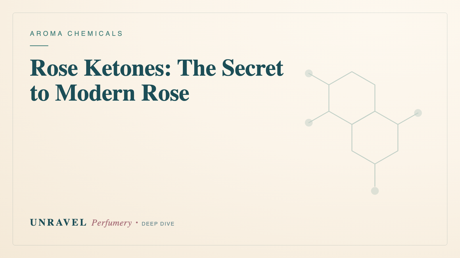 Rose Ketones (Damascones & Damascenones): The Secret to Modern Rose