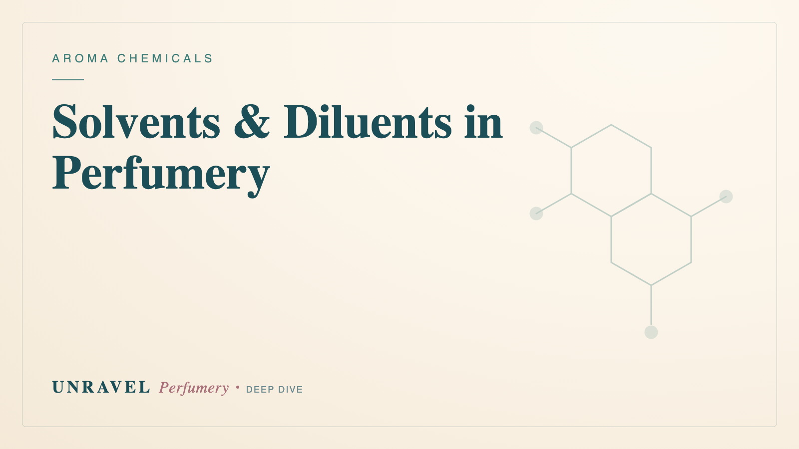 Solvents & Diluents in Perfumery: Perfumer's Alcohol, DPG, TEC & DEP
